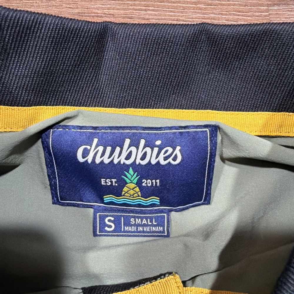 New Chubbies Mens SMALL Range Pullover Polo Lightweight Performance Windbreaker - Picture 9 of 14